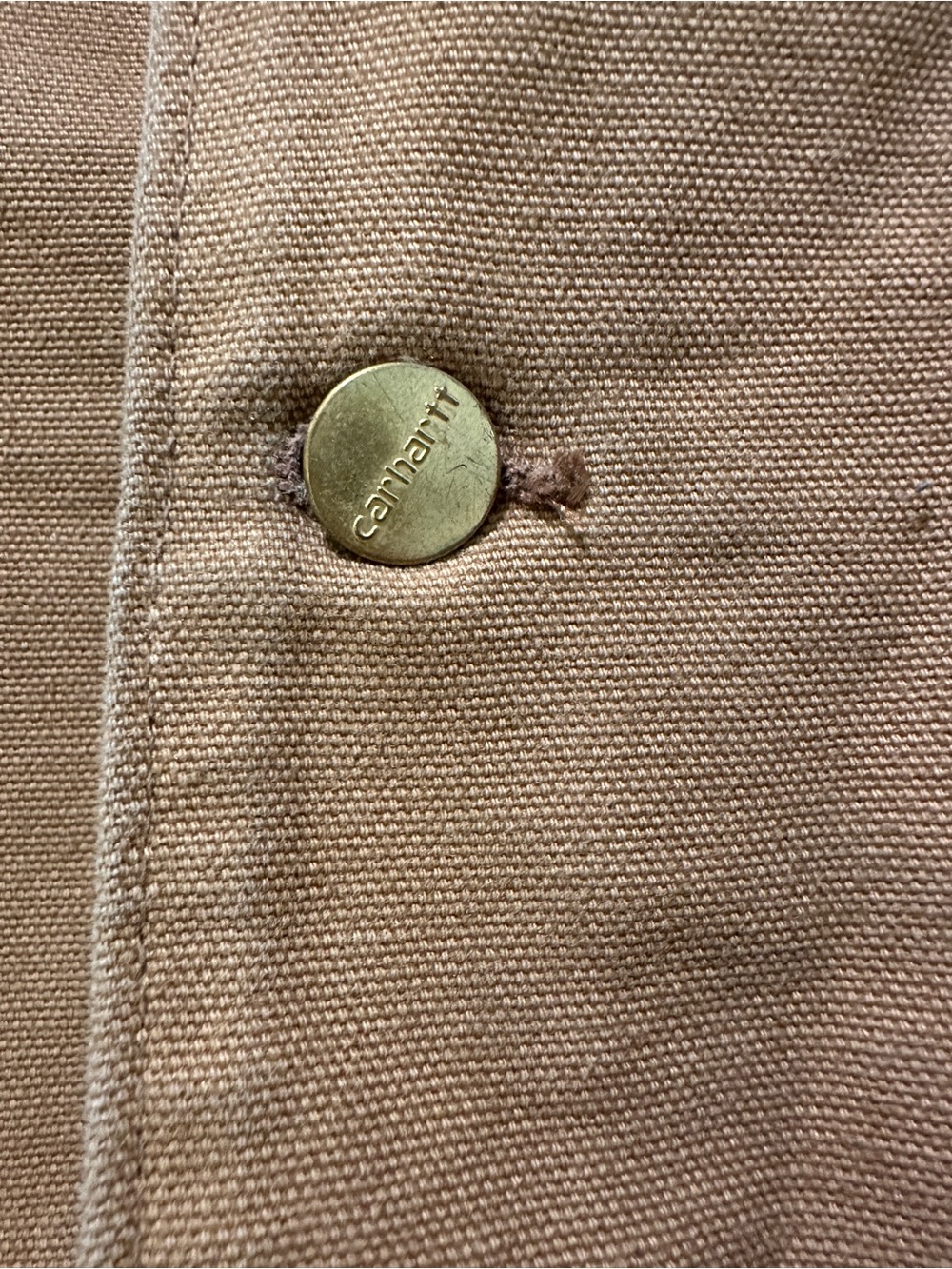 Vintage Carhartt Chore Coat with Corduroy Collar w/blanket lining - Picture 4 of 10